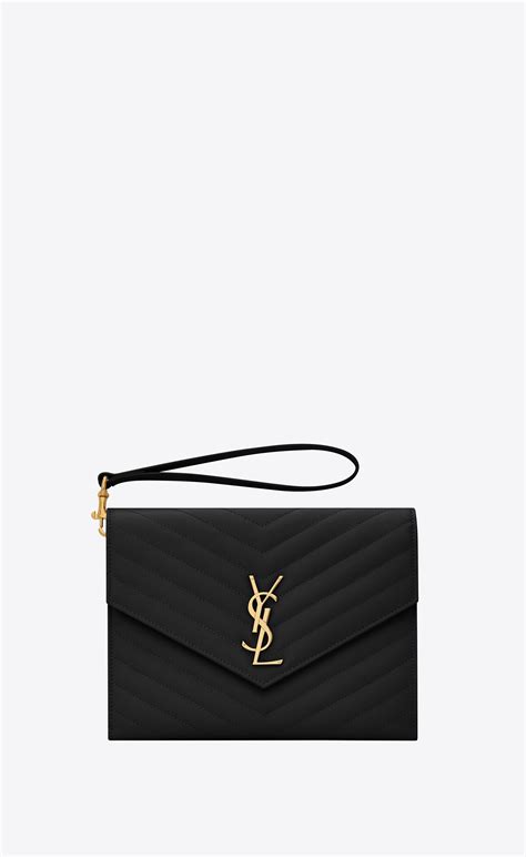 Saint Laurent Cassandre Matelassé Flap Pouch.